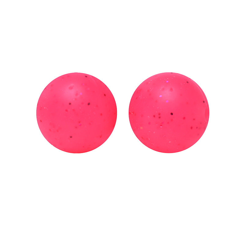 Wholesale 50pcs/pack Imitation Metal Style Speckle Silicone Beads